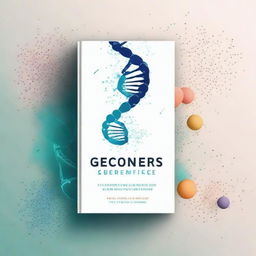 A captivating book cover design featuring the theme of genetics