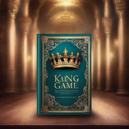 Create a digital art book cover for a fantasy novel titled 'A King's Game'