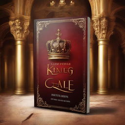 Create a digital art book cover for a fantasy novel titled 'A King's Game'