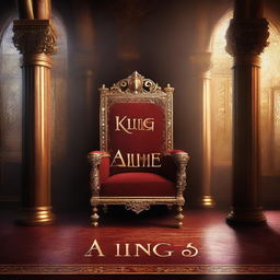 Create a digital art book cover for a fantasy novel titled 'A King's Game'