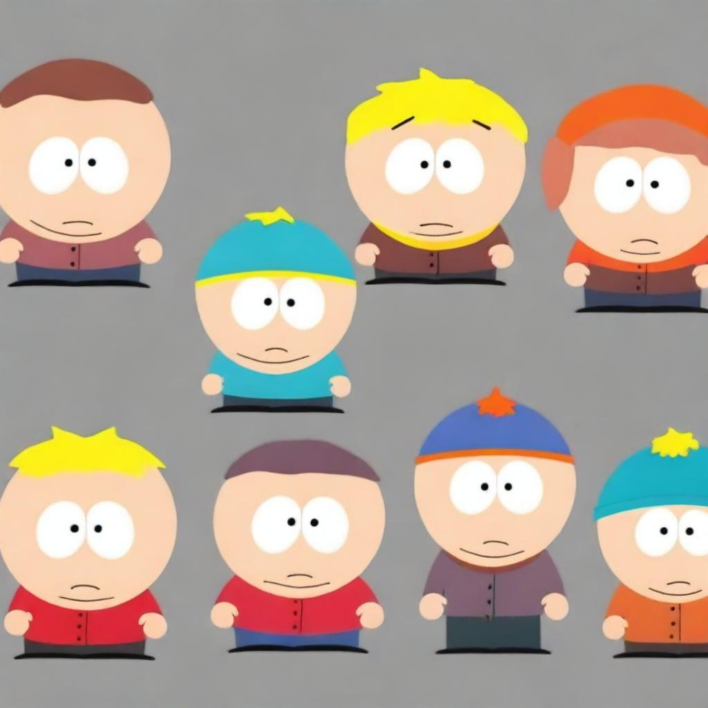 Create a character in the style of South Park