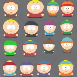 Create a character in the style of South Park