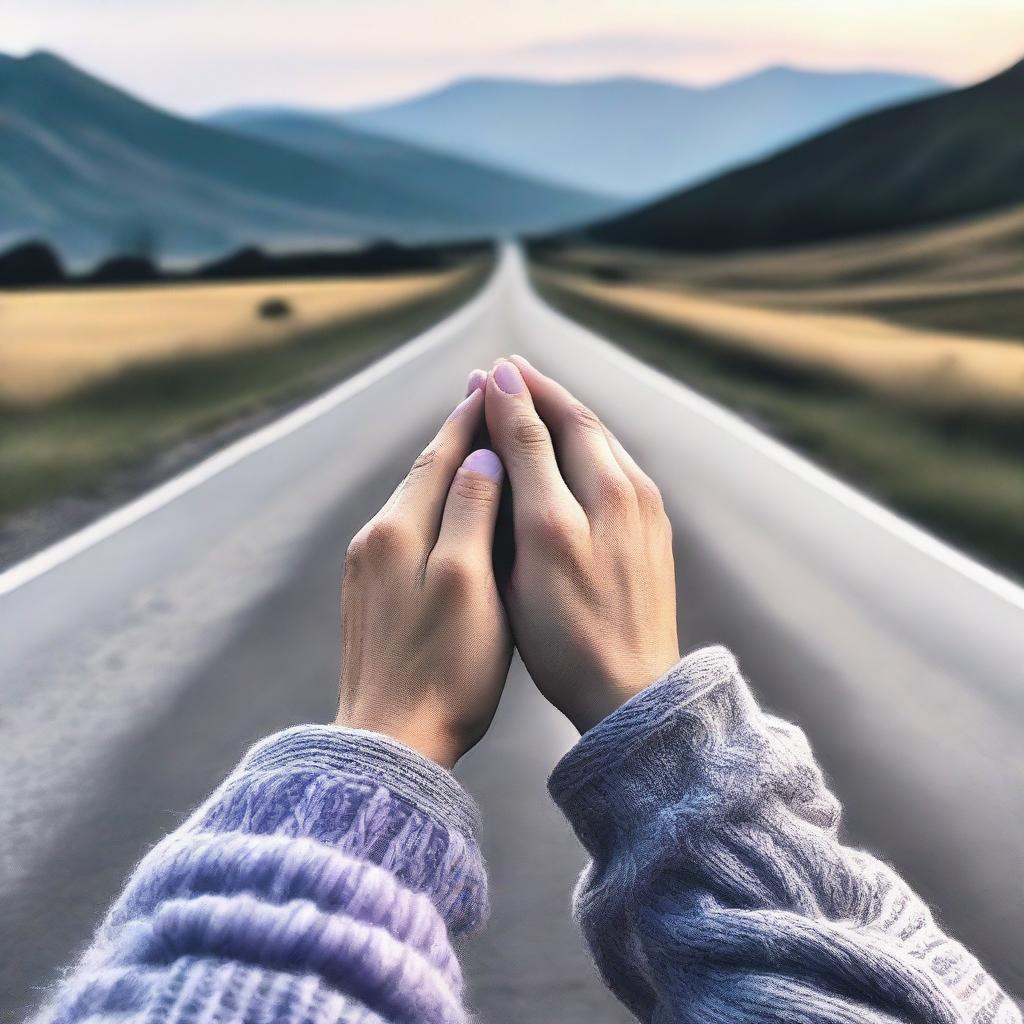 A close-up shot of two hands intertwined, symbolizing a deep connection between two people