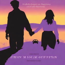 A simple cover featuring the shadow of two people's hands as they hold hands against a backdrop of a scenic road, with a car driving away in the distance