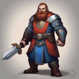 Eilif Stonefist, the Unyielding, a Dwarf Paladin of Moradin