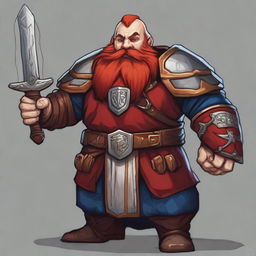 Eilif Stonefist, the Unyielding, a Dwarf Paladin of Moradin