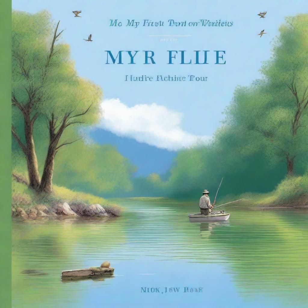 A cover for the book titled 'My First Trout on Dry Flies'