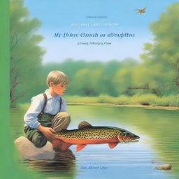 A cover for the book titled 'My First Trout on Dry Flies'