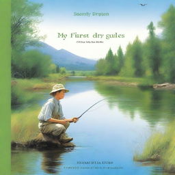 A cover for the book titled 'My First Trout on Dry Flies'