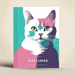 Create the best book cover featuring a cat without any text