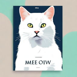 Create the best book cover featuring a cat without any text