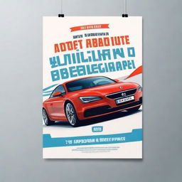 Create an advertisement poster with the text 'Авто из Японии 
Вячеслав +79137631809
Смотри видео-подробности ниже'