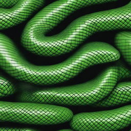 Create a detailed texture map for a green snake body with a scale pattern