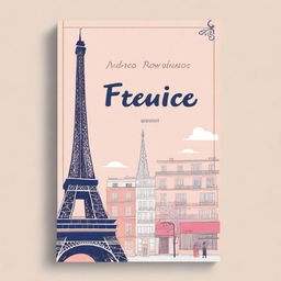 Create a book cover with a French theme