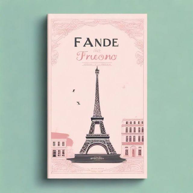 Create a book cover with a French theme