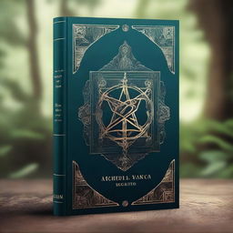 Create a captivating book cover featuring an intriguing design with a mystical theme