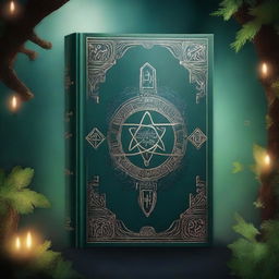 Create a captivating book cover featuring an intriguing design with a mystical theme