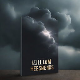 Design a thrilling book cover with a dark and intense theme