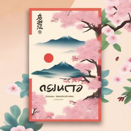 Create an inspiring, captivating, and motivational book cover for 'Ação & Reação: Desperte sua Grandeza - 7 Passos para Alcançar o Sucesso' by A Carlos Misawa in an oriental Japanese style