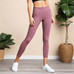 A stylish and comfortable pair of yoga pants, perfect for workouts and casual wear