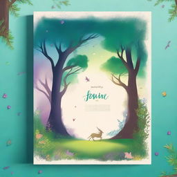 Create a fantasy book cover art for a planner