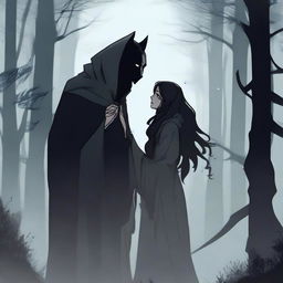 A female werewolf in love with the Grim Reaper