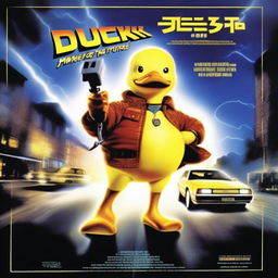 A Drew Struzan-style movie poster for a film titled 'Duck To The Future