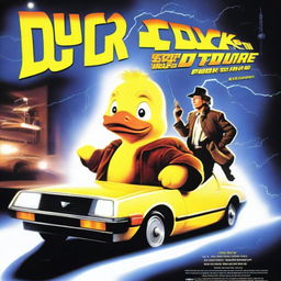 A Drew Struzan-style movie poster for a film titled 'Duck To The Future