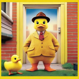 A movie poster for the film 'Uncle Duck,' a parody of 'Uncle Buck' but with the main character replaced by a yellow duck