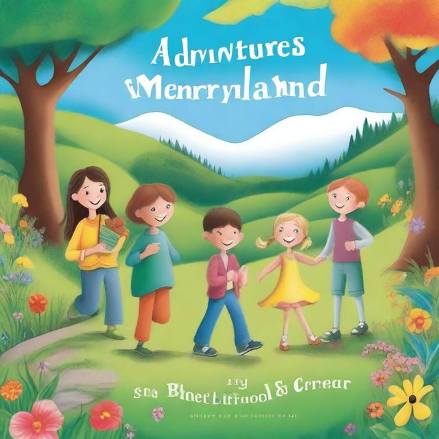 Cover page for children's storybook called THE ADVENTURES OF MERRYLAND