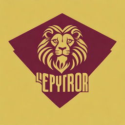 A logo with the name 'Gryffindor Lord' in golden letters, set against a background featuring a majestic lion