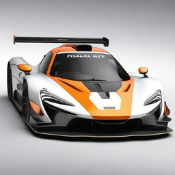 A Le Mans Hypercar (LMH) class world endurance cup car, featuring a V8 hybrid engine and branded as a McLaren