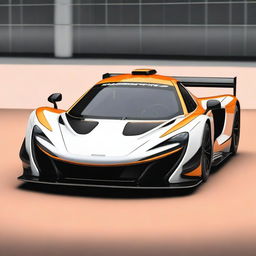 A Le Mans Hypercar (LMH) class world endurance cup car, featuring a V8 hybrid engine and branded as a McLaren