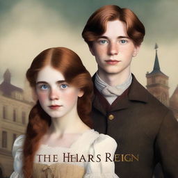 A book cover for a novel titled 'The Hearts Reign' set in the 1800s