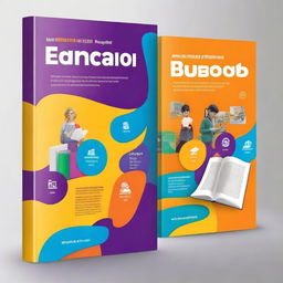 Create a book cover for an educational book titled 'Education 5