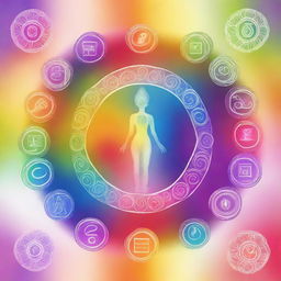 Create an image for a Chakra & Kundalini Workbook