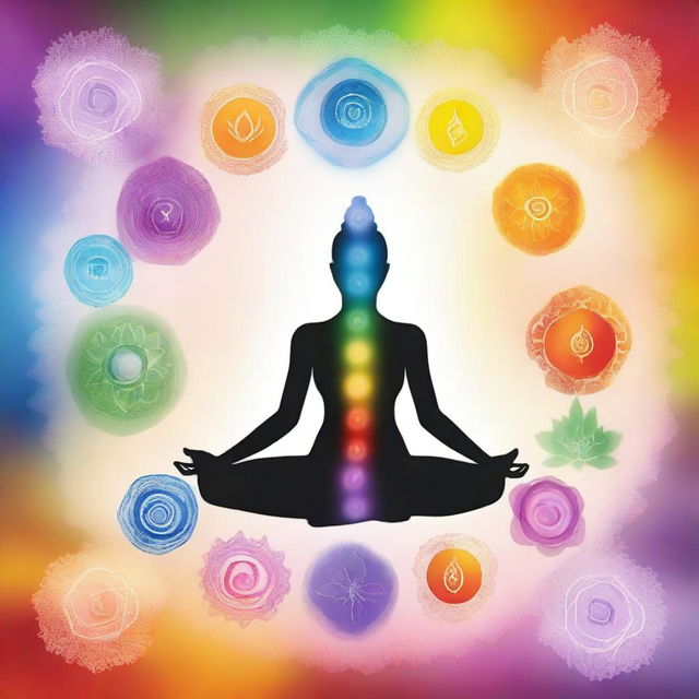 Create an image for a Chakra & Kundalini Workbook