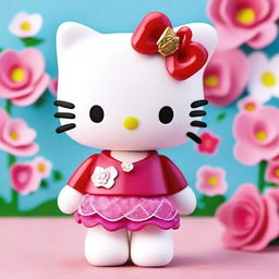 Create a personalized Hello Kitty character with unique accessories and a custom outfit