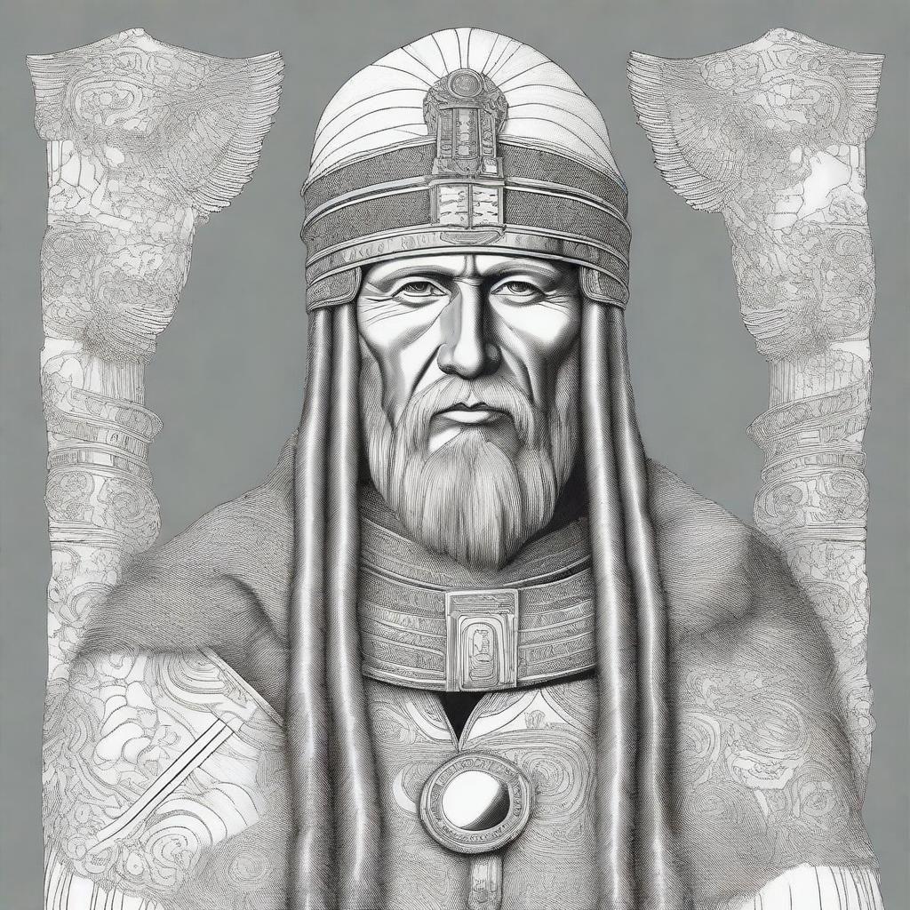 Create an illustration of a Baltic high chieftain