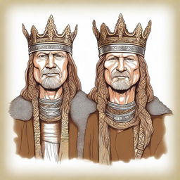 Create an illustration of a Baltic high chieftain