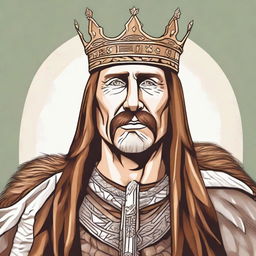 Create an illustration of a Baltic high chieftain