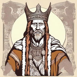 Create an illustration of a Baltic high chieftain