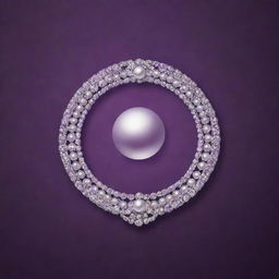 A striking logo for 'SAINATH PEARLS WORLD', featuring lustrous pearls design elements on a rich purple background.