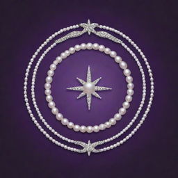 A striking logo for 'SAINATH PEARLS WORLD', featuring lustrous pearls design elements on a rich purple background.