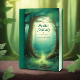 Create a captivating book cover with an enchanting forest scene