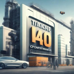 Create a futuristic movie poster set in the year 2040