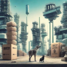 Create a futuristic movie poster set in the year 2040