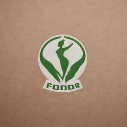 Design a company logo that aesthetically fuses nature and fitness clothing elements.