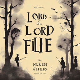 Create a book cover for the book titled 'Lord of the Flies'