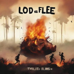 Create a book cover for the book titled 'Lord of the Flies'